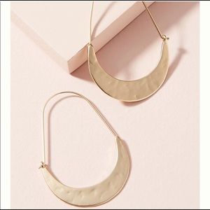 Anthropologie crescent hoop earring